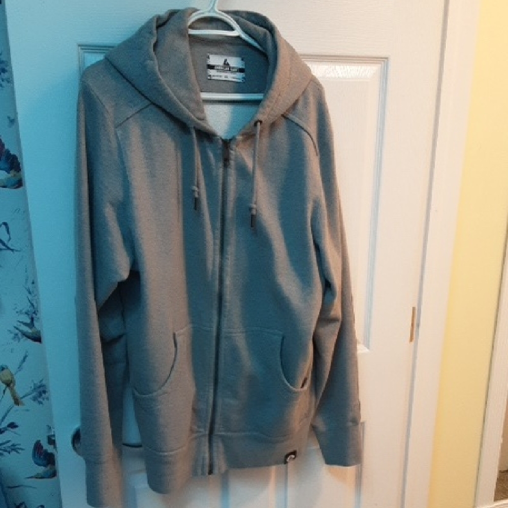 Mens American Giant Heather Gray Hoodie